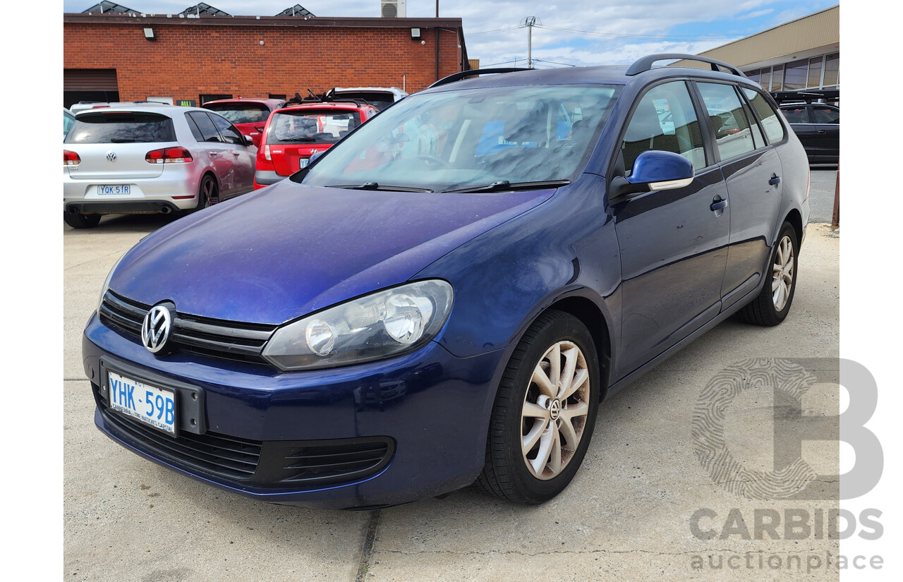 6/2010 Volkswagen Golf 90 TSI Trendline 1K MY10 4d Wagon Blue 1.4L