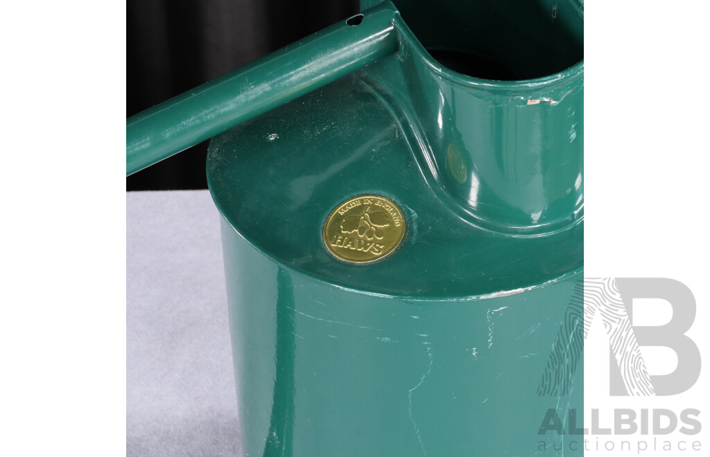 Painted Galvanised Watering Can by Haws, England