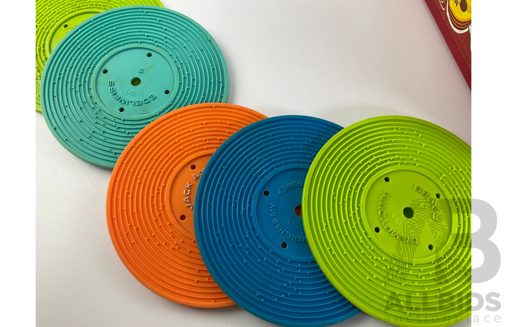 Fisher Price 1970's Music Box Record Player and Records