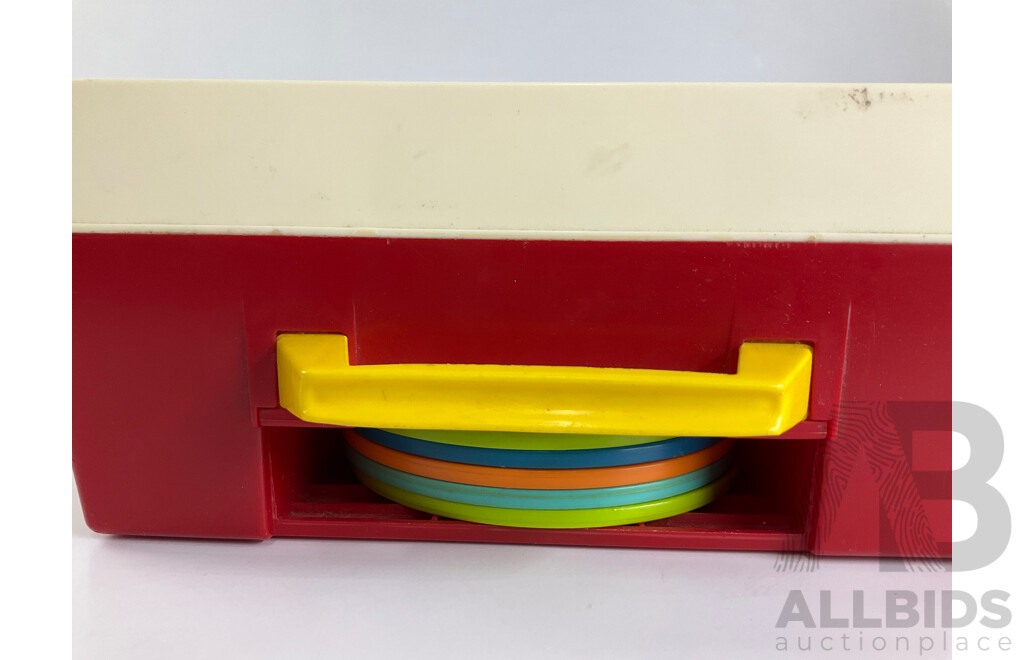 Fisher Price 1970's Music Box Record Player and Records