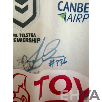 2025 NRL ANZAC Round Canberra Raiders Jersey - Signed By The Coach & Captain
