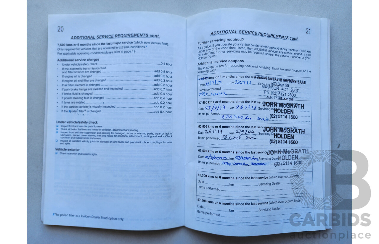2/2010 Holden Calais  VE MY10 4d Sedan White 3.6L