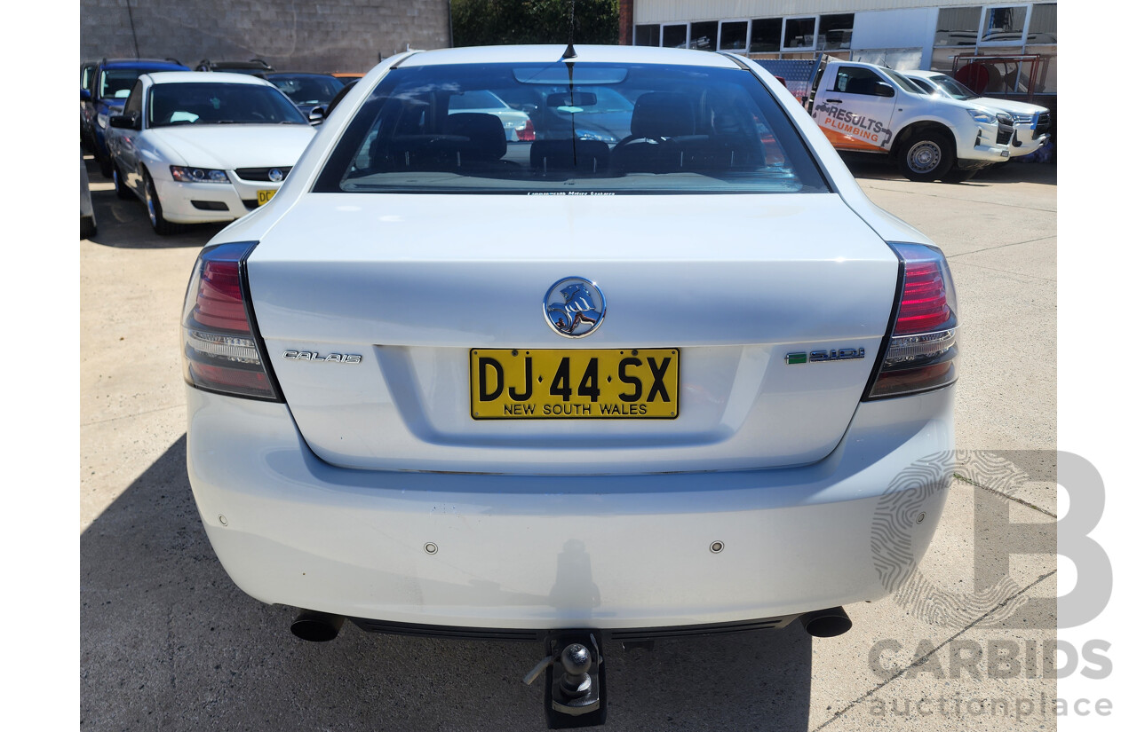 2/2010 Holden Calais  VE MY10 4d Sedan White 3.6L