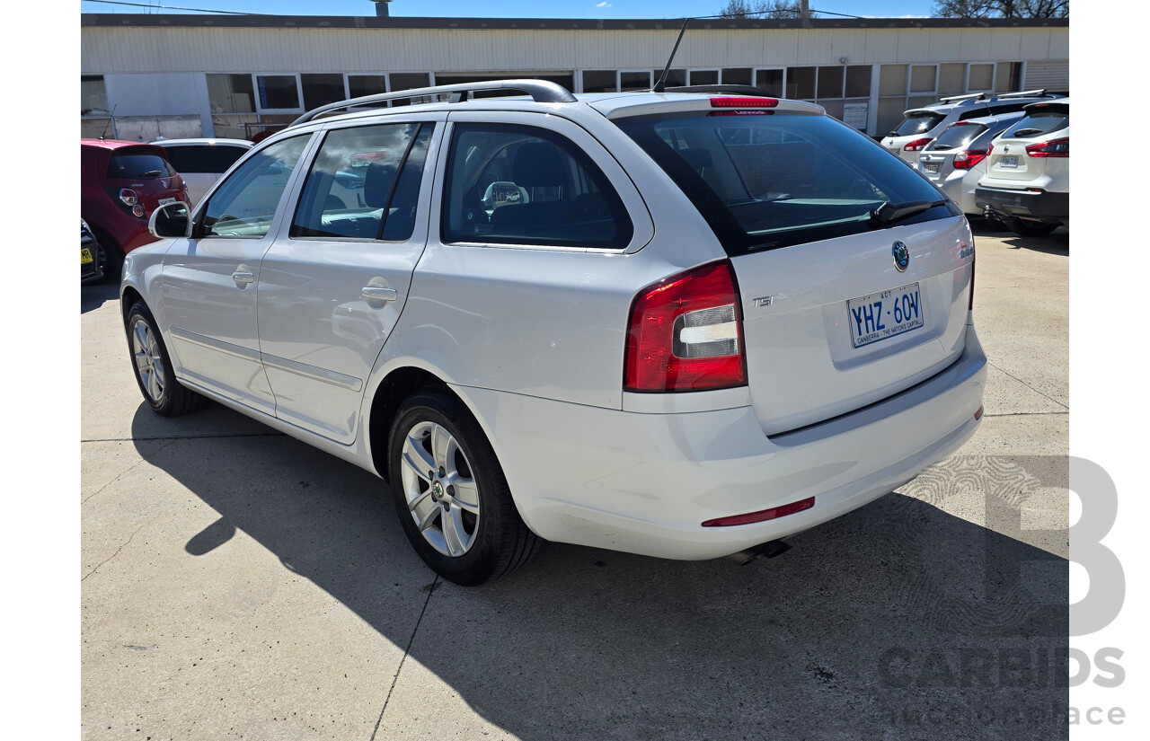 4/2012 Skoda Octavia 90 TSI 1Z MY12 4d Wagon White Turbo 1.4L