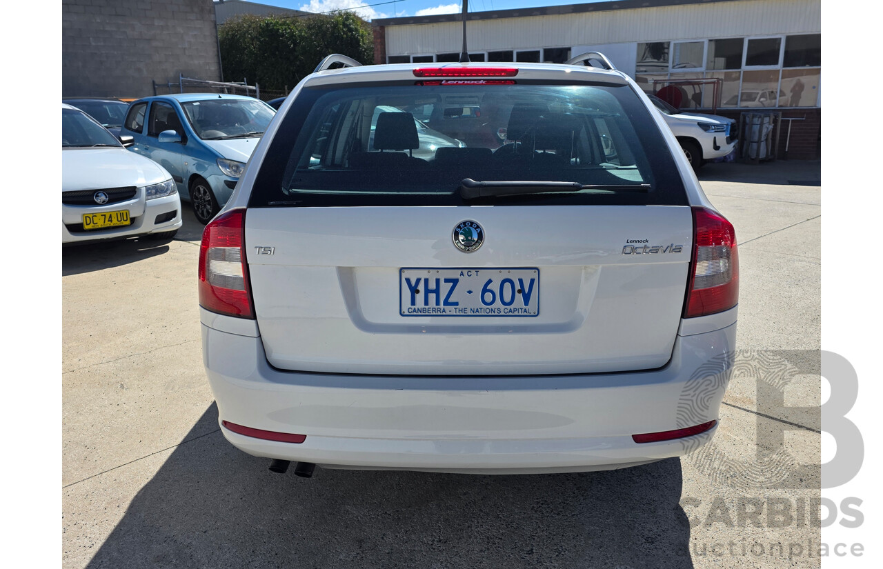 4/2012 Skoda Octavia 90 TSI 1Z MY12 4d Wagon White Turbo 1.4L
