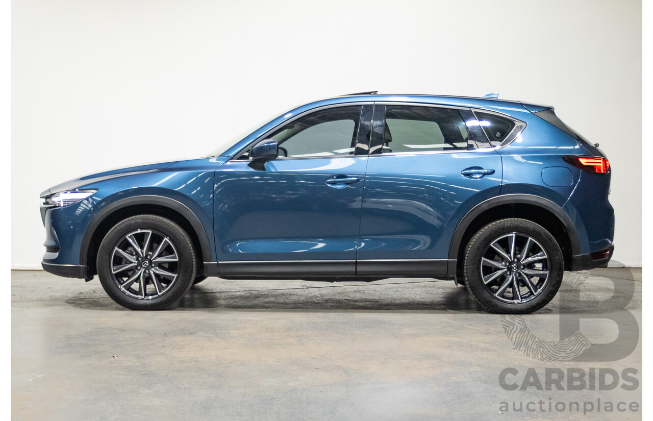 02/2017 Mazda CX-5 GT (AWD) KF MY17 4d Wagon Machine Eternal Blue Twin Turbo Diesel 2.2L