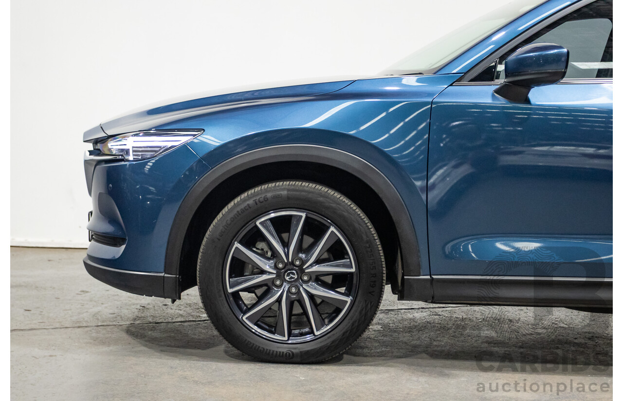 02/2017 Mazda CX-5 GT (AWD) KF MY17 4d Wagon Machine Eternal Blue Twin Turbo Diesel 2.2L
