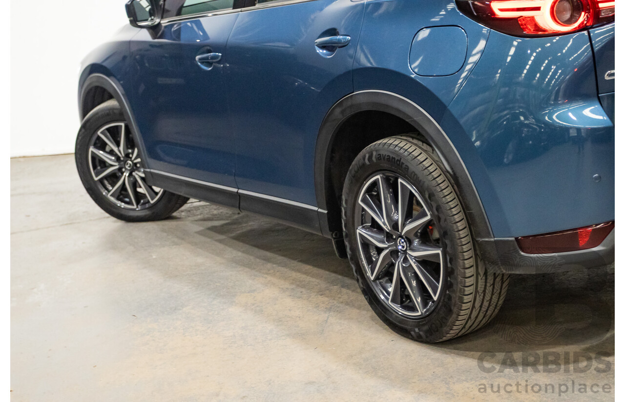 02/2017 Mazda CX-5 GT (AWD) KF MY17 4d Wagon Machine Eternal Blue Twin Turbo Diesel 2.2L