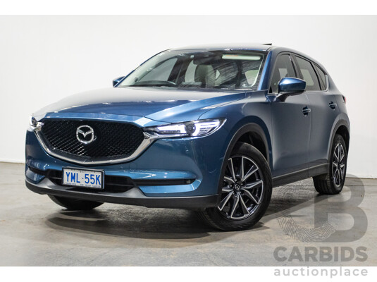 02/2017 Mazda CX-5 GT (AWD) KF MY17 4d Wagon Machine Eternal Blue Twin Turbo Diesel 2.2L