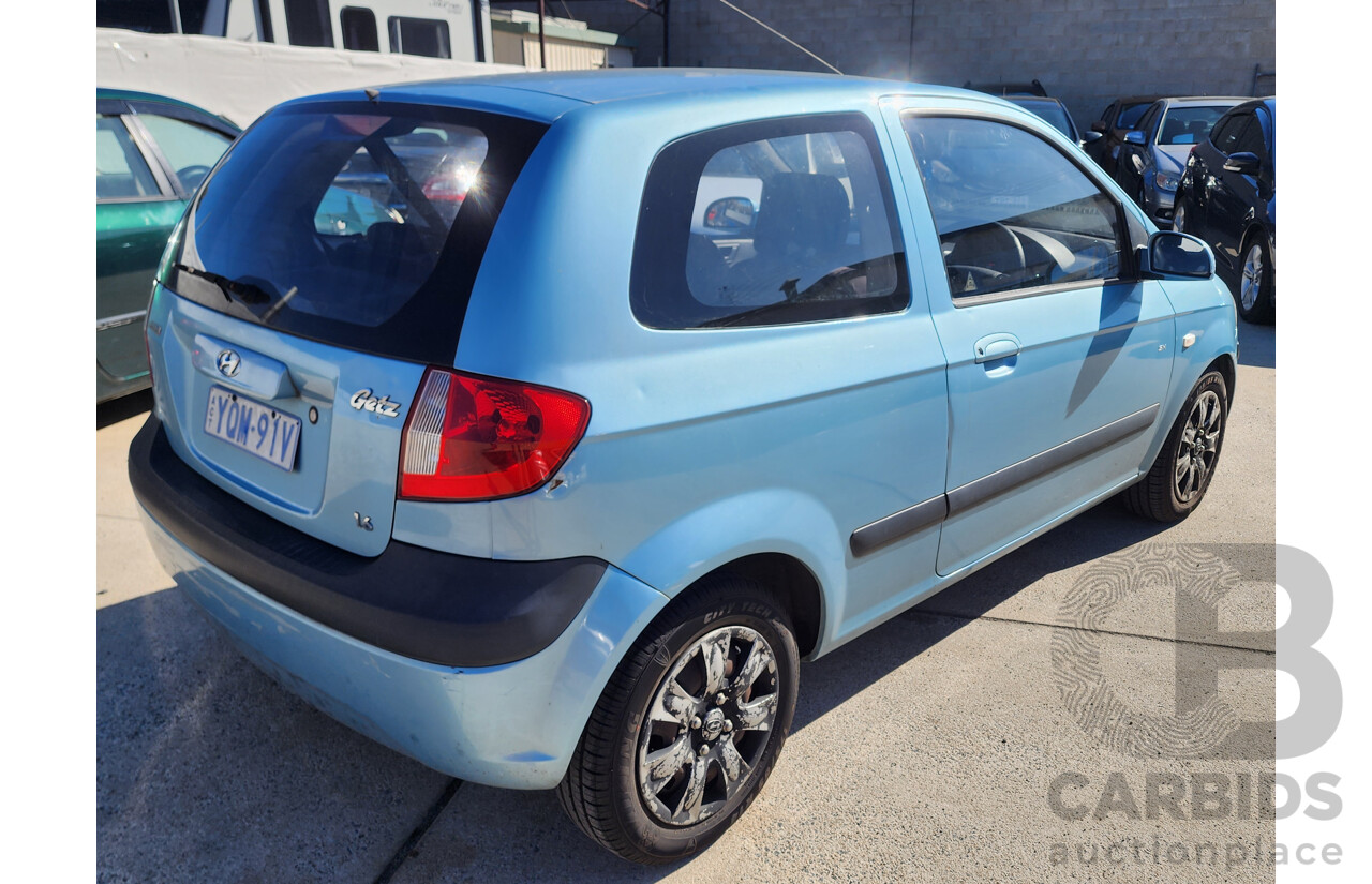 2/2010 Hyundai Getz SX TB MY09 3d Hatchback Blue 1.6L