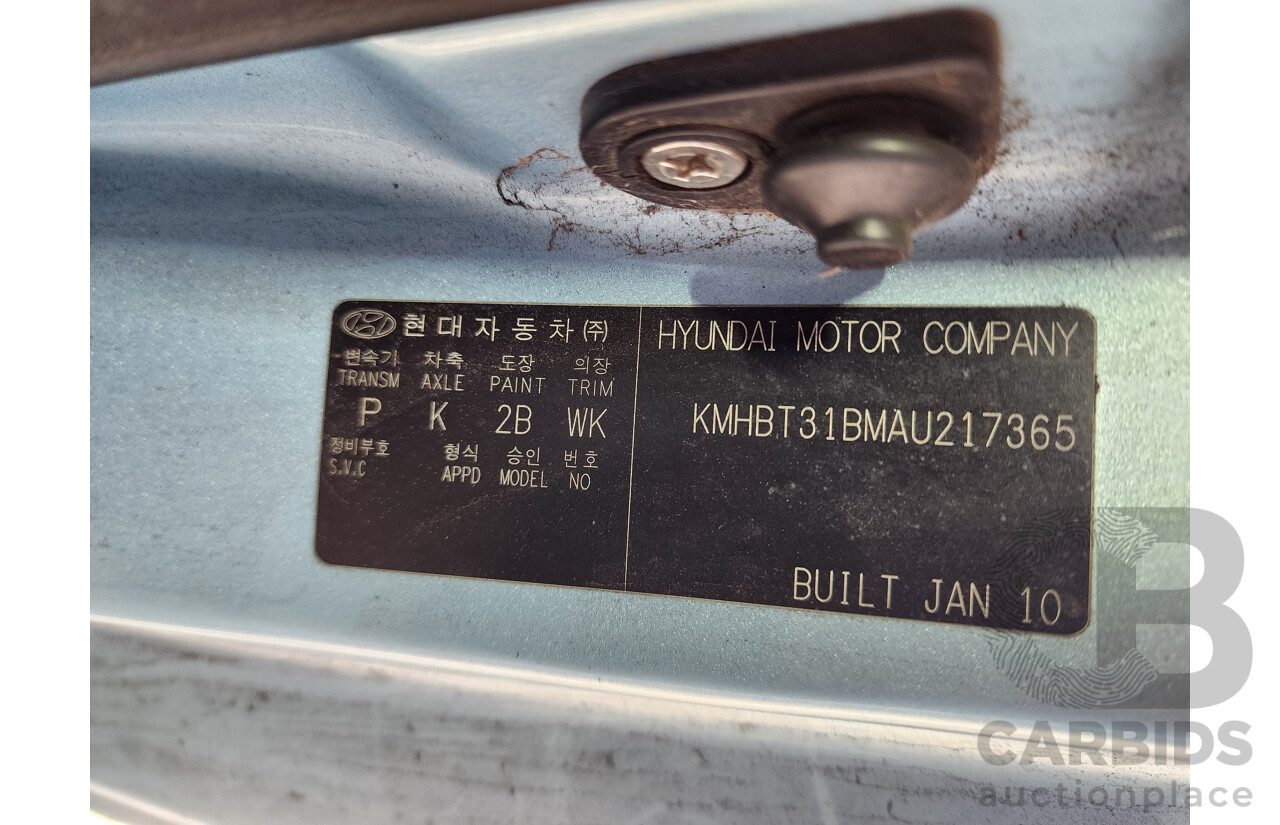 2/2010 Hyundai Getz SX TB MY09 3d Hatchback Blue 1.6L