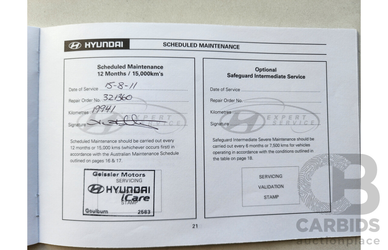 2/2010 Hyundai Getz SX TB MY09 3d Hatchback Blue 1.6L