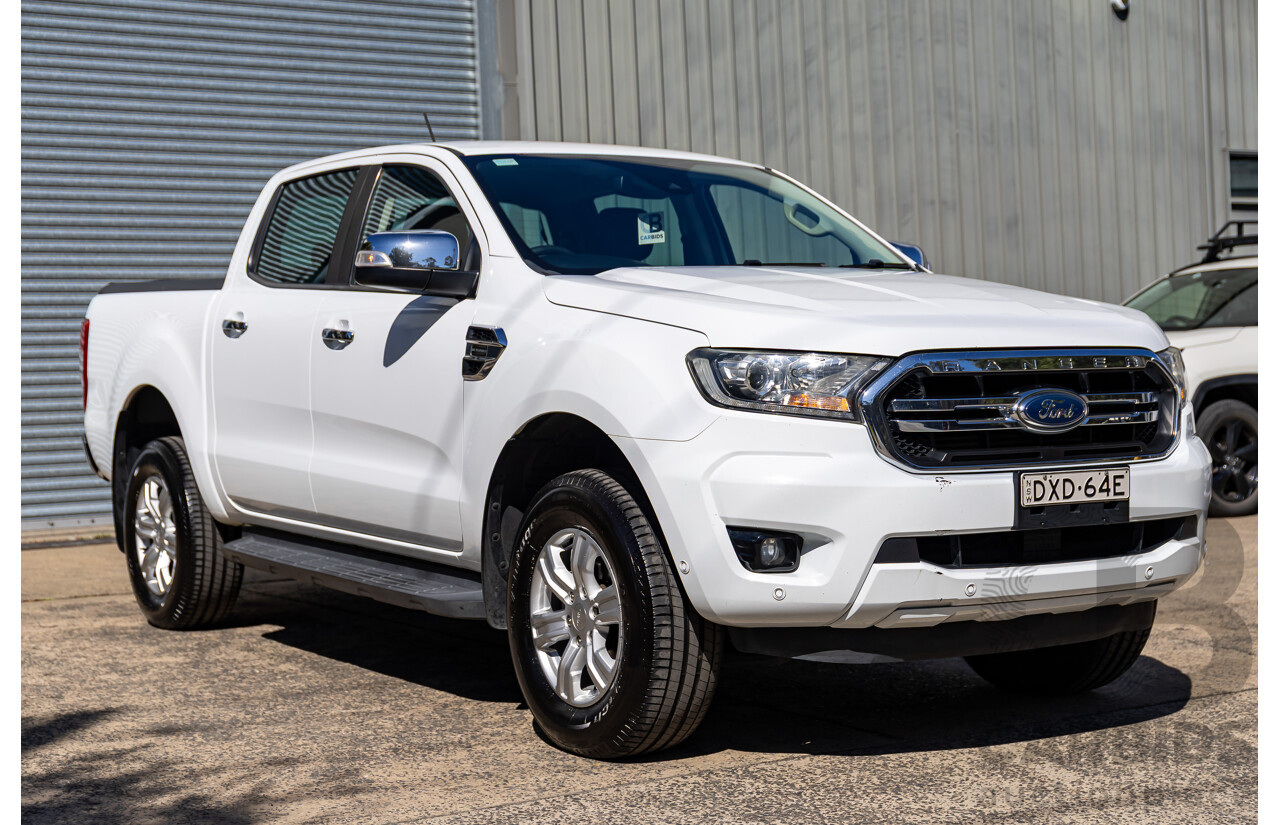 08/2018 Ford Ranger XLT 2.0 Hi-Rider (RWD) PX MKIII MY19 Double Cab P/Up Frozen White Twin Turbo Diesel 2.0L