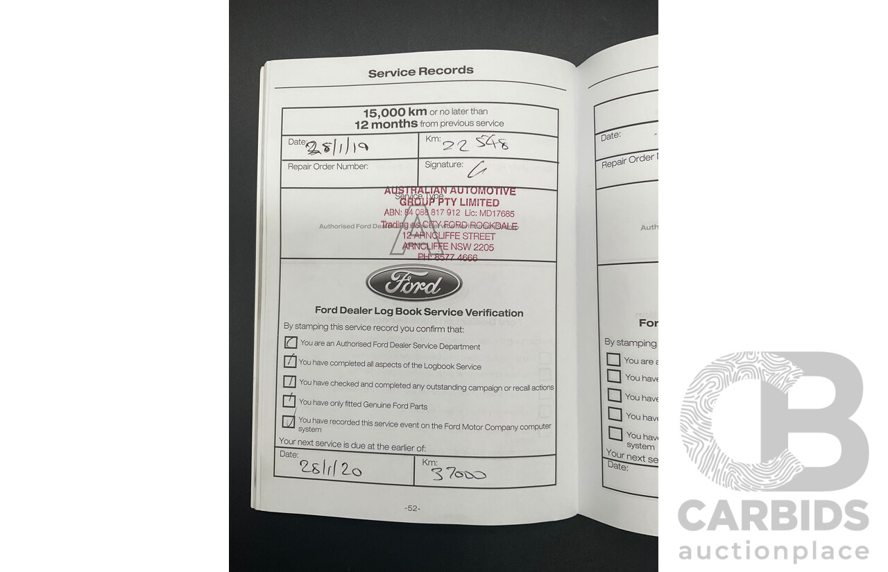 08/2018 Ford Ranger XLT 2.0 Hi-Rider (RWD) PX MKIII MY19 Double Cab P/Up Frozen White Twin Turbo Diesel 2.0L