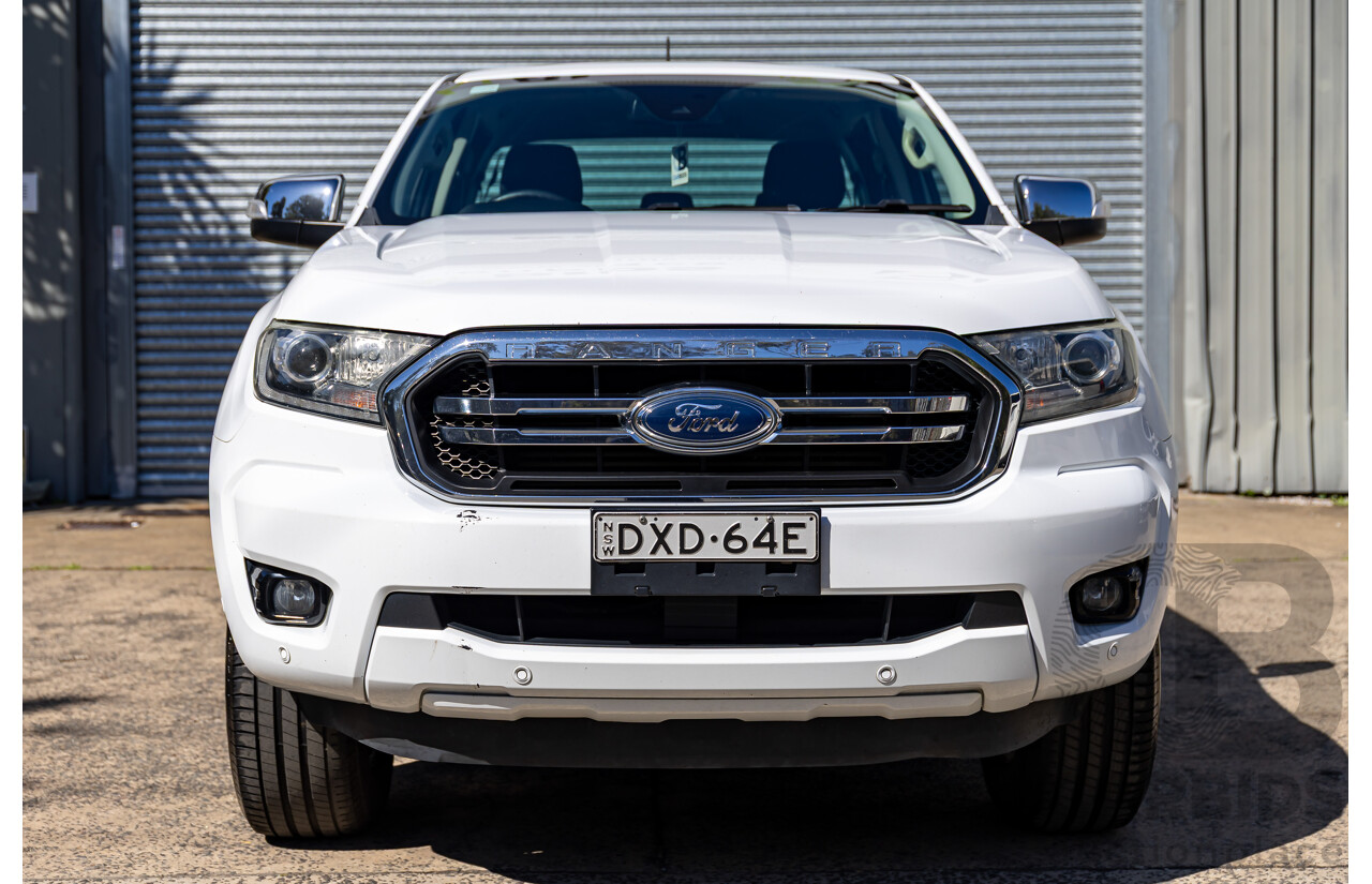 08/2018 Ford Ranger XLT 2.0 Hi-Rider (RWD) PX MKIII MY19 Double Cab P/Up Frozen White Twin Turbo Diesel 2.0L