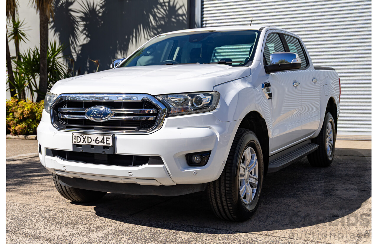 08/2018 Ford Ranger XLT 2.0 Hi-Rider (RWD) PX MKIII MY19 Double Cab P/Up Frozen White Twin Turbo Diesel 2.0L
