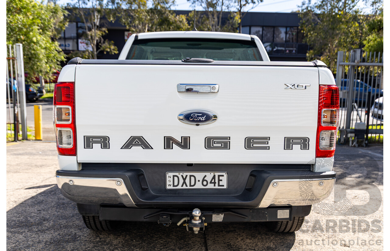 08/2018 Ford Ranger XLT 2.0 Hi-Rider (RWD) PX MKIII MY19 Double Cab P/Up Frozen White Twin Turbo Diesel 2.0L