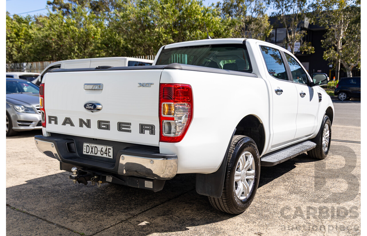 08/2018 Ford Ranger XLT 2.0 Hi-Rider (RWD) PX MKIII MY19 Double Cab P/Up Frozen White Twin Turbo Diesel 2.0L