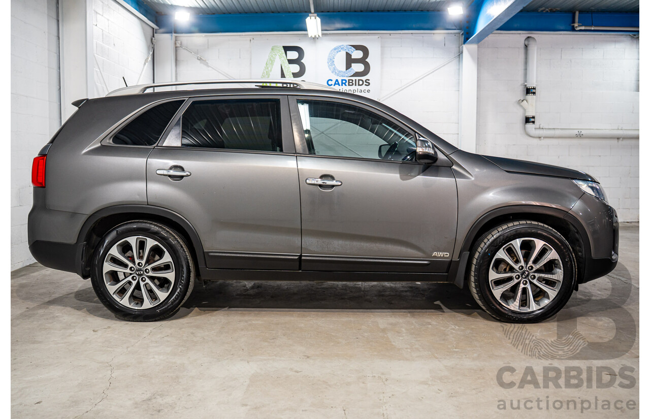 5/2015 Kia Sorento Platinum (4x4) XM MY15 4d Wagon Platinum Graphite Metallic Turbo Diesel 2.2L - 7 Seater