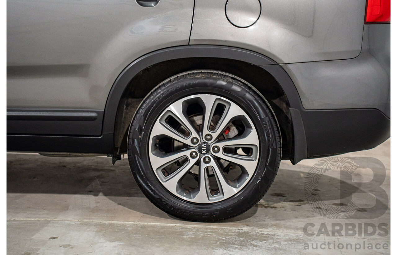 5/2015 Kia Sorento Platinum (4x4) XM MY15 4d Wagon Platinum Graphite Metallic Turbo Diesel 2.2L - 7 Seater