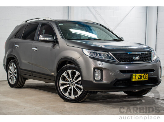 5/2015 Kia Sorento Platinum (4x4) XM MY15 4d Wagon Platinum Graphite Metallic Turbo Diesel 2.2L - 7 Seater