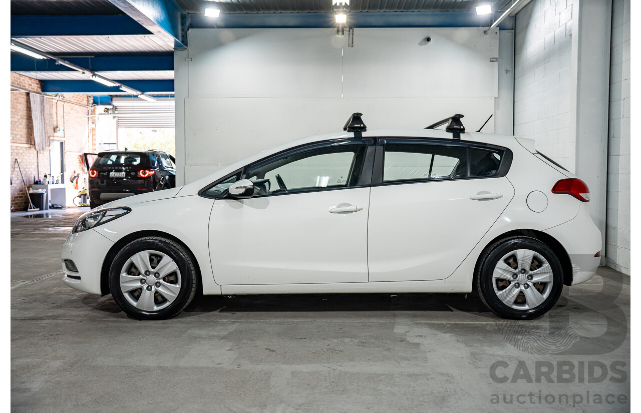 5/2015 Kia Cerato S YD MY15 5d Hatchback Clear White 1.8L