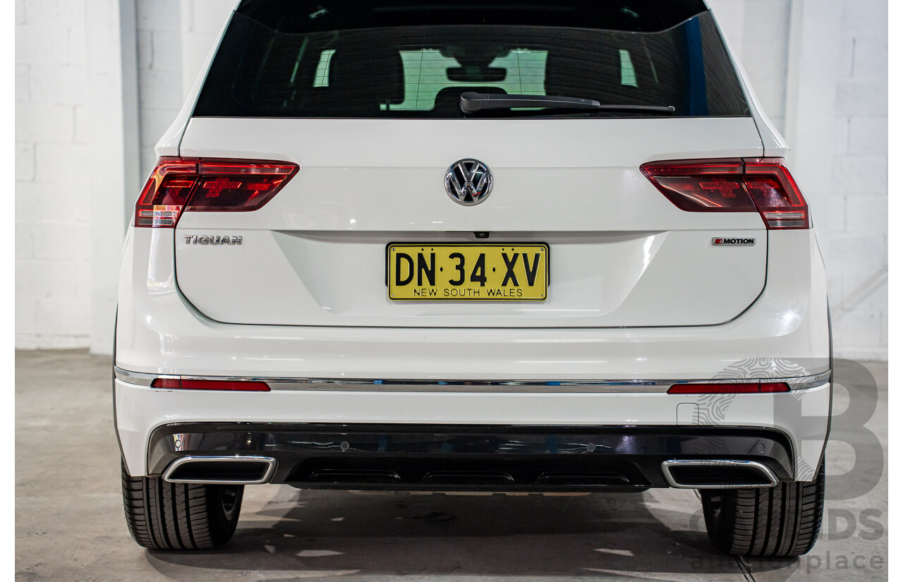 12/2018 Volkswagen Tiguan 162 TSI Highline R-Line Package (AWD) 5NA MY19 4d Wagon Pure White Turbo 2.0L