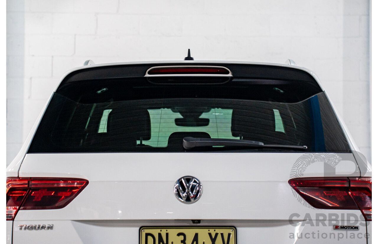 12/2018 Volkswagen Tiguan 162 TSI Highline R-Line Package (AWD) 5NA MY19 4d Wagon Pure White Turbo 2.0L