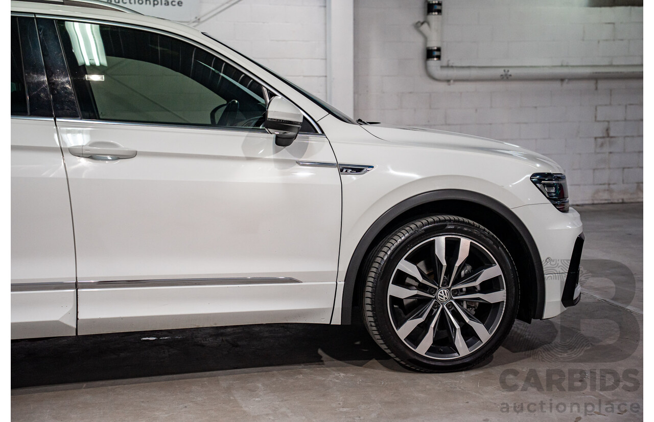 12/2018 Volkswagen Tiguan 162 TSI Highline R-Line Package (AWD) 5NA MY19 4d Wagon Pure White Turbo 2.0L