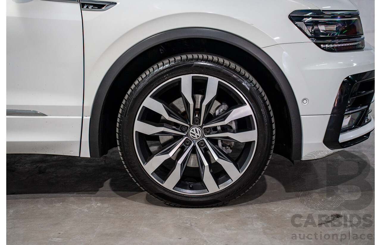 12/2018 Volkswagen Tiguan 162 TSI Highline R-Line Package (AWD) 5NA MY19 4d Wagon Pure White Turbo 2.0L