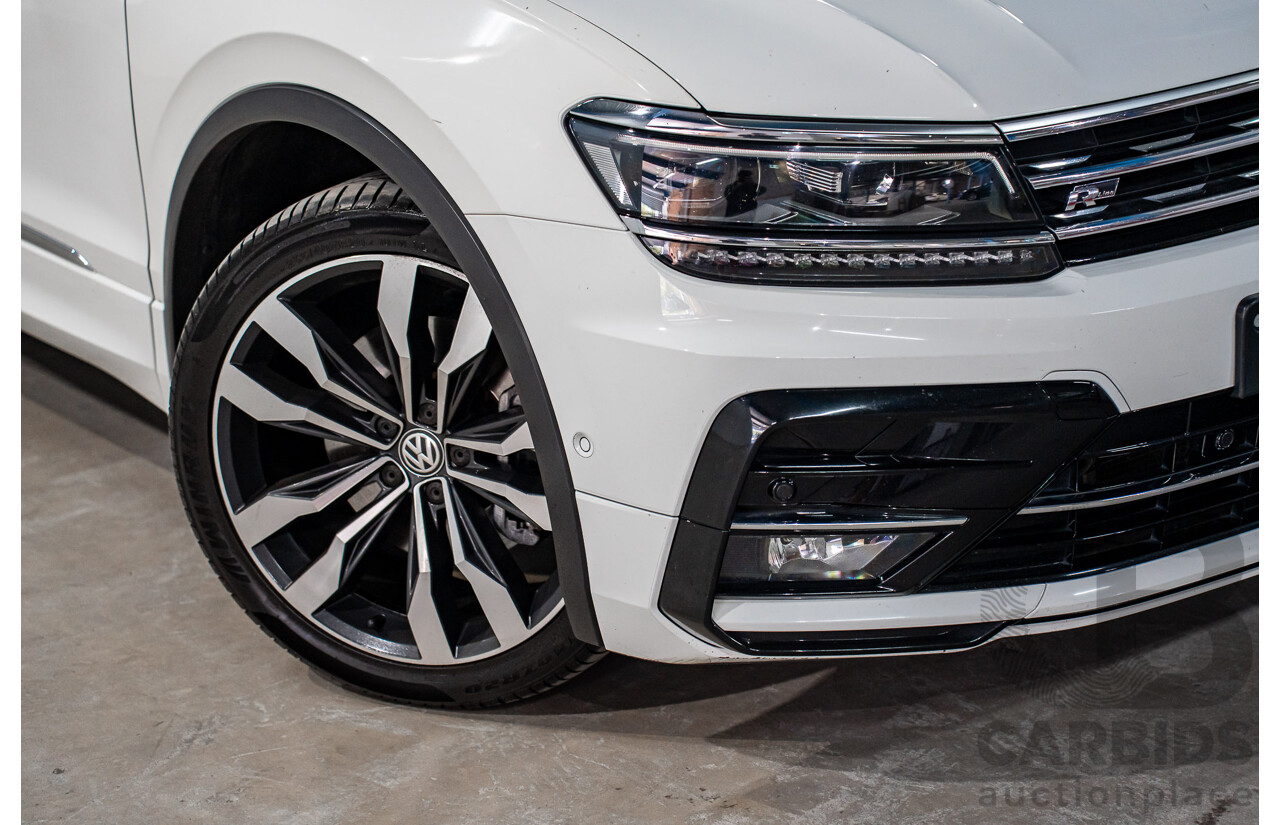 12/2018 Volkswagen Tiguan 162 TSI Highline R-Line Package (AWD) 5NA MY19 4d Wagon Pure White Turbo 2.0L