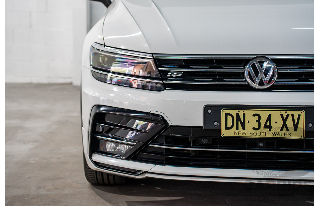 12/2018 Volkswagen Tiguan 162 TSI Highline R-Line Package (AWD) 5NA MY19 4d Wagon Pure White Turbo 2.0L