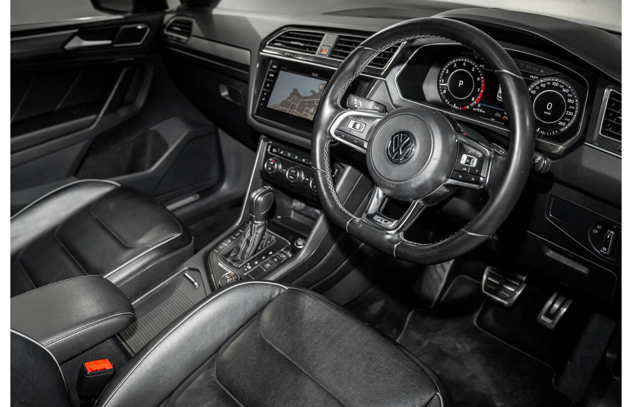 12/2018 Volkswagen Tiguan 162 TSI Highline R-Line Package (AWD) 5NA MY19 4d Wagon Pure White Turbo 2.0L