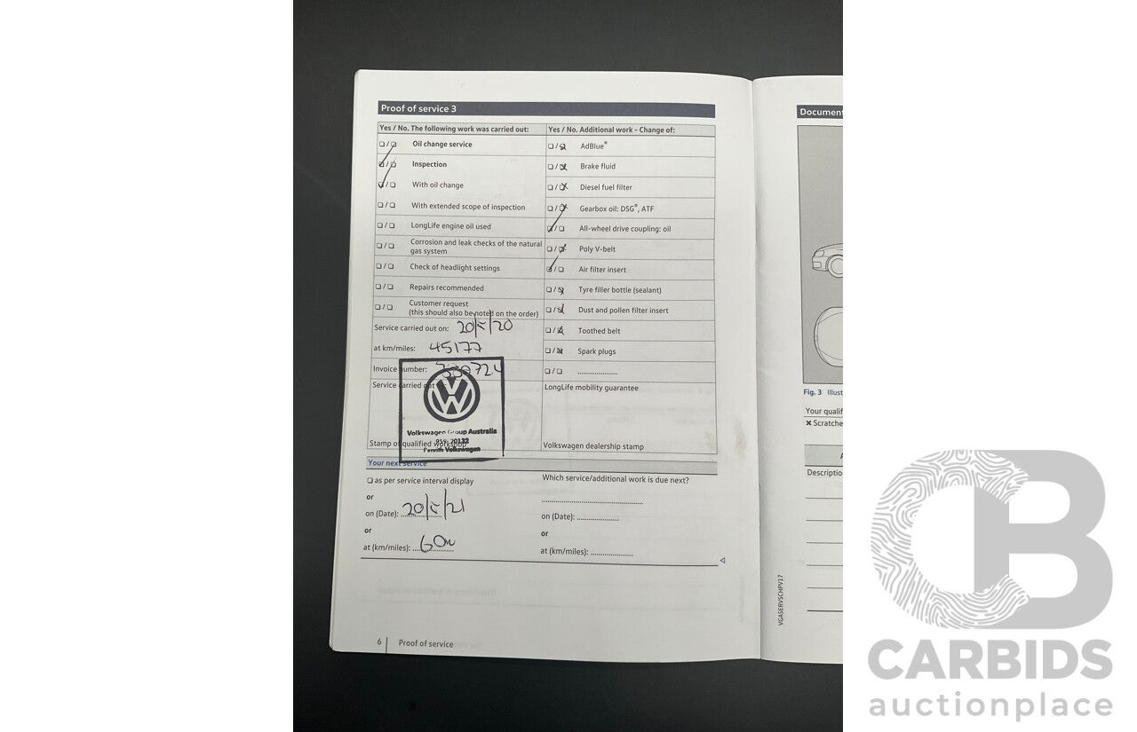 12/2018 Volkswagen Tiguan 162 TSI Highline R-Line Package (AWD) 5NA MY19 4d Wagon Pure White Turbo 2.0L