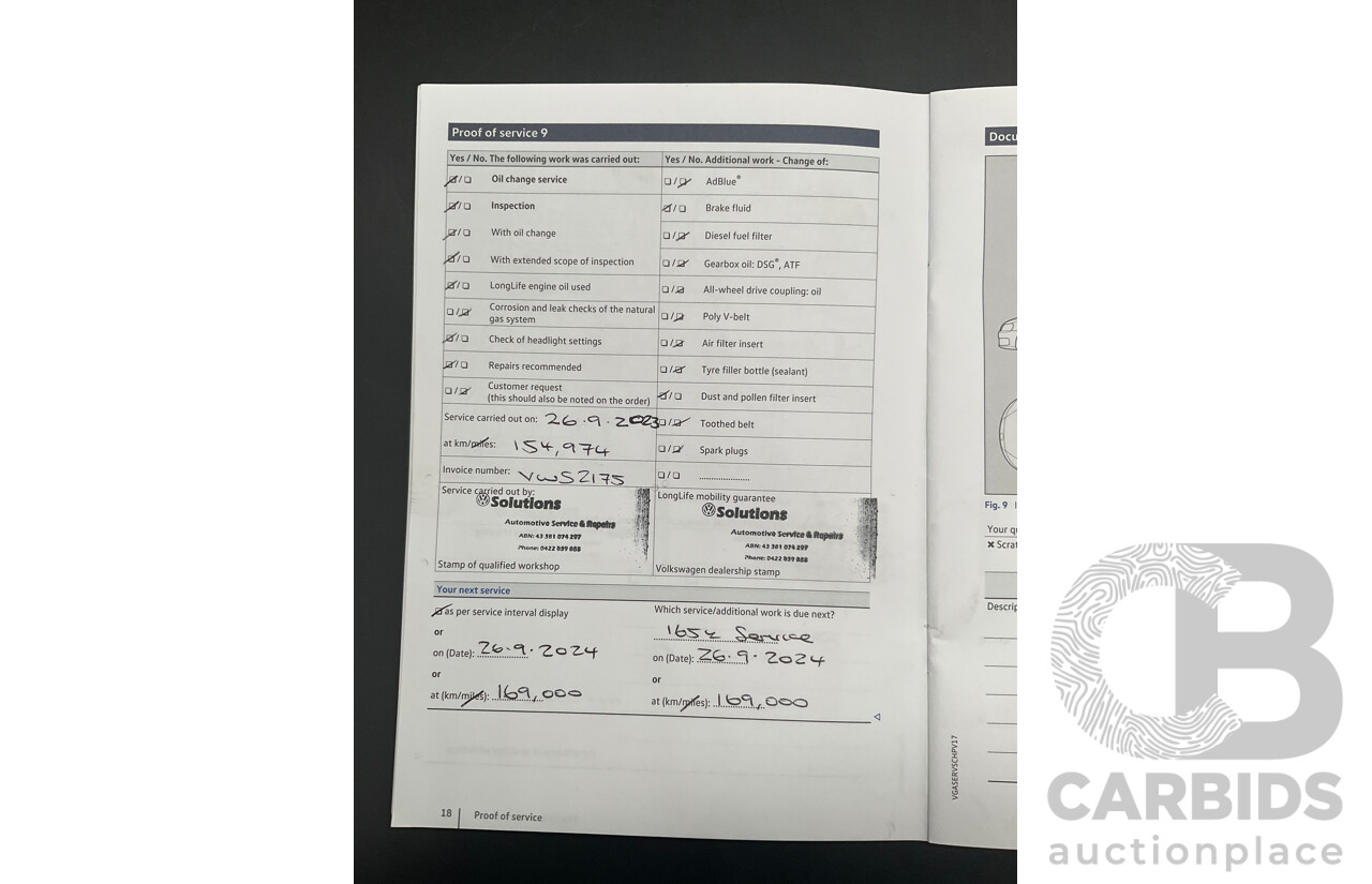 12/2018 Volkswagen Tiguan 162 TSI Highline R-Line Package (AWD) 5NA MY19 4d Wagon Pure White Turbo 2.0L