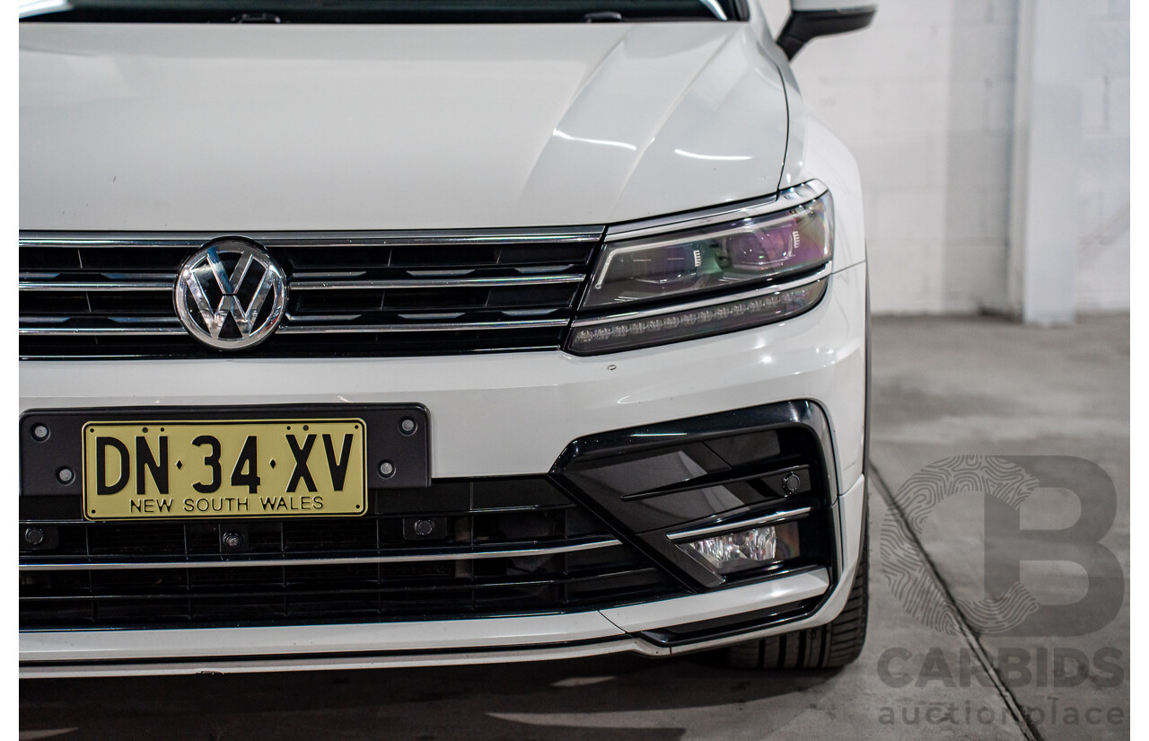 12/2018 Volkswagen Tiguan 162 TSI Highline R-Line Package (AWD) 5NA MY19 4d Wagon Pure White Turbo 2.0L