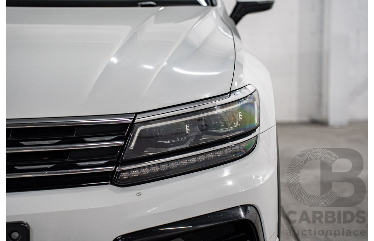 12/2018 Volkswagen Tiguan 162 TSI Highline R-Line Package (AWD) 5NA MY19 4d Wagon Pure White Turbo 2.0L