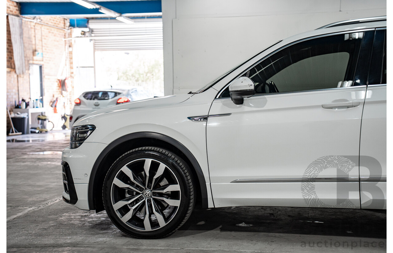 12/2018 Volkswagen Tiguan 162 TSI Highline R-Line Package (AWD) 5NA MY19 4d Wagon Pure White Turbo 2.0L