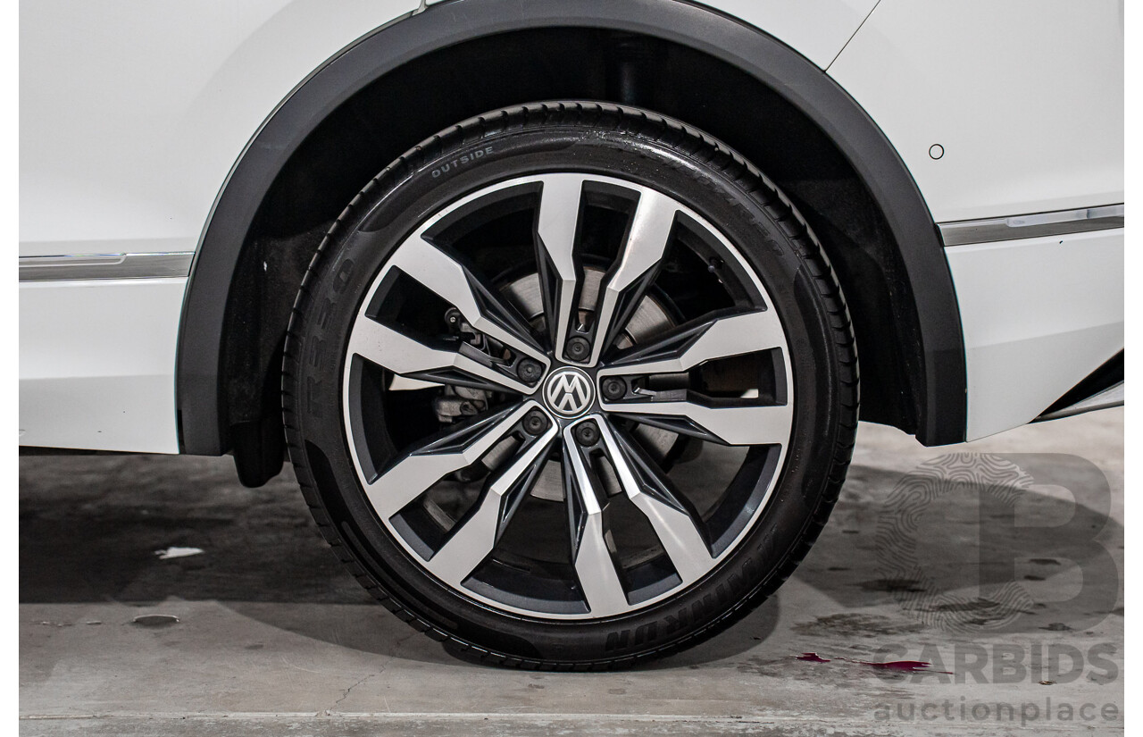 12/2018 Volkswagen Tiguan 162 TSI Highline R-Line Package (AWD) 5NA MY19 4d Wagon Pure White Turbo 2.0L