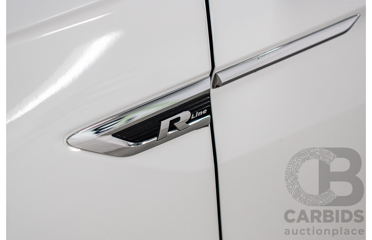 12/2018 Volkswagen Tiguan 162 TSI Highline R-Line Package (AWD) 5NA MY19 4d Wagon Pure White Turbo 2.0L