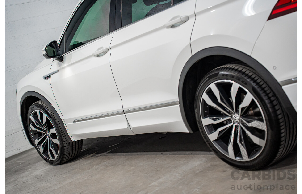 12/2018 Volkswagen Tiguan 162 TSI Highline R-Line Package (AWD) 5NA MY19 4d Wagon Pure White Turbo 2.0L
