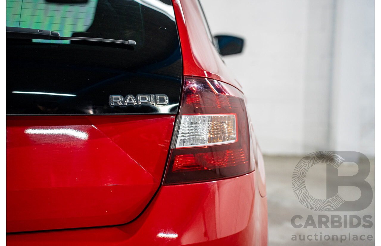 11/2018 Skoda Rapid Spaceback 92 TSI (FWD) NH MY19 4d Wagon Corrida Red Turbo 1.4L
