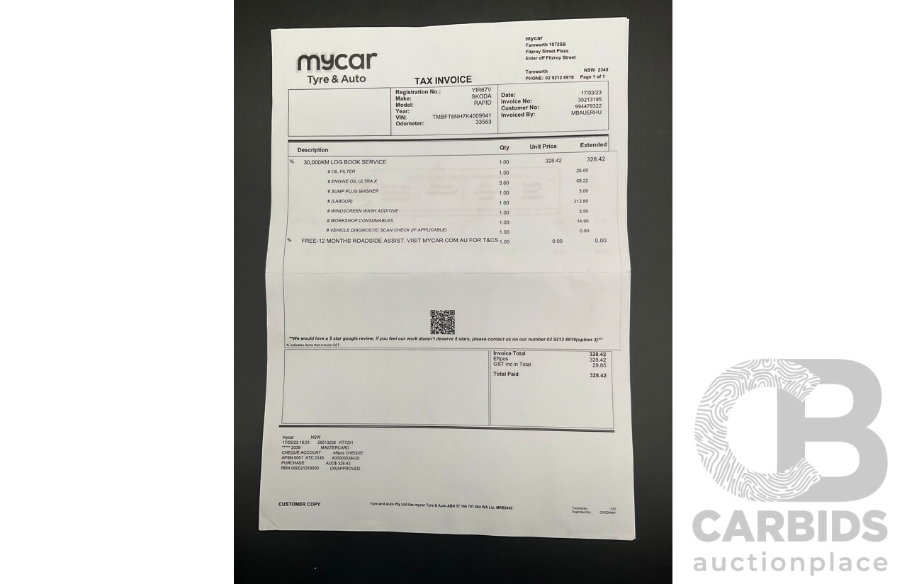 11/2018 Skoda Rapid Spaceback 92 TSI (FWD) NH MY19 4d Wagon Corrida Red Turbo 1.4L