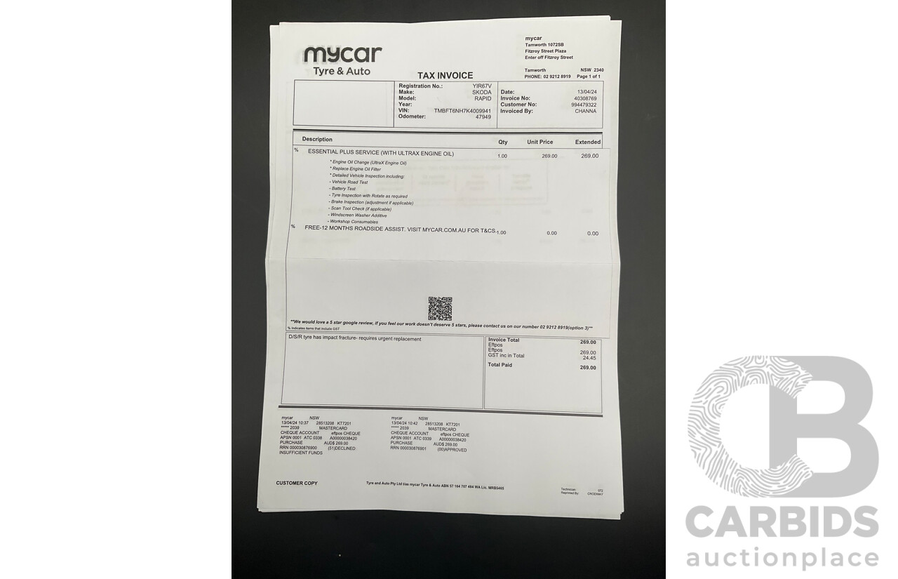 11/2018 Skoda Rapid Spaceback 92 TSI (FWD) NH MY19 4d Wagon Corrida Red Turbo 1.4L