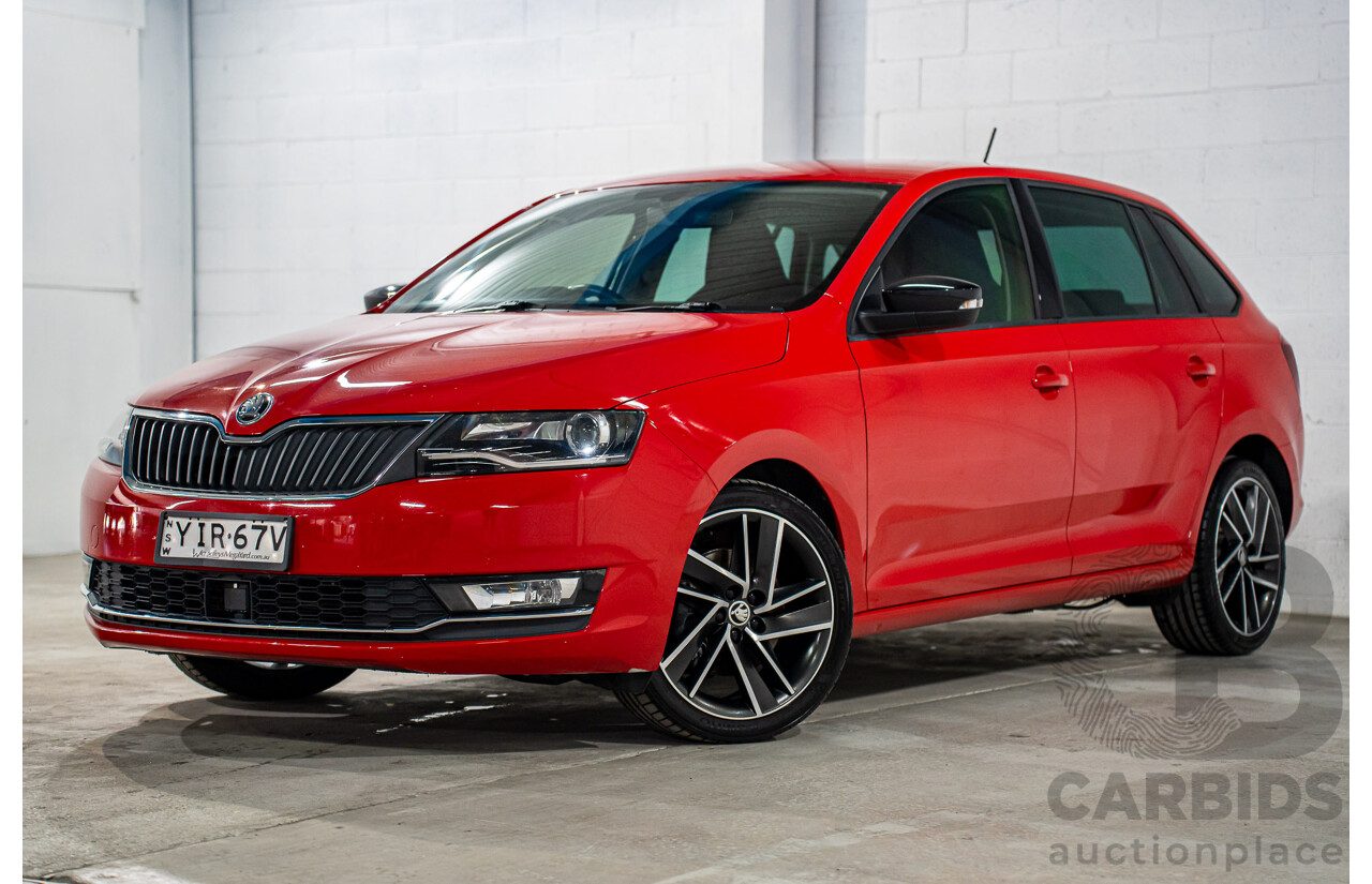 11/2018 Skoda Rapid Spaceback 92 TSI (FWD) NH MY19 4d Wagon Corrida Red Turbo 1.4L