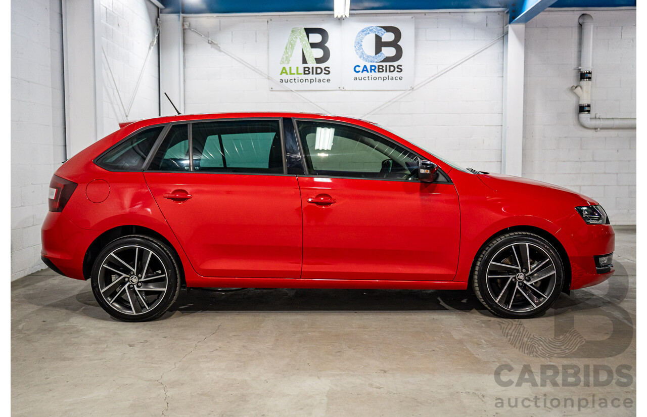 11/2018 Skoda Rapid Spaceback 92 TSI (FWD) NH MY19 4d Wagon Corrida Red Turbo 1.4L
