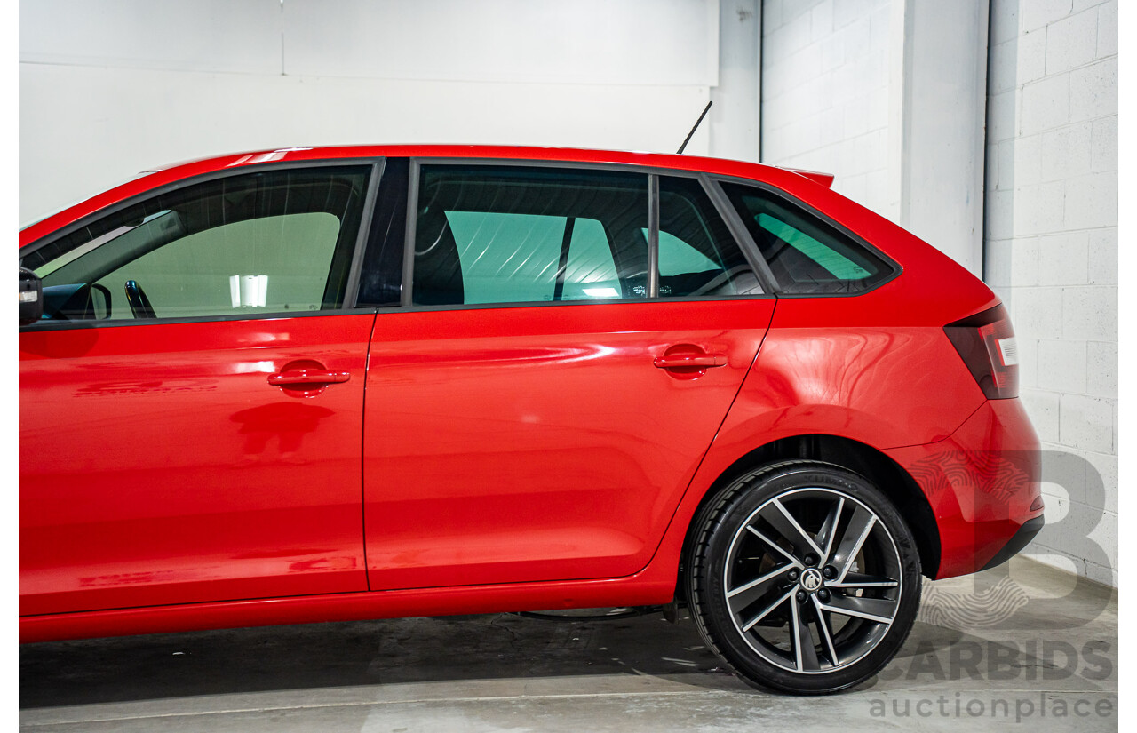 11/2018 Skoda Rapid Spaceback 92 TSI (FWD) NH MY19 4d Wagon Corrida Red Turbo 1.4L