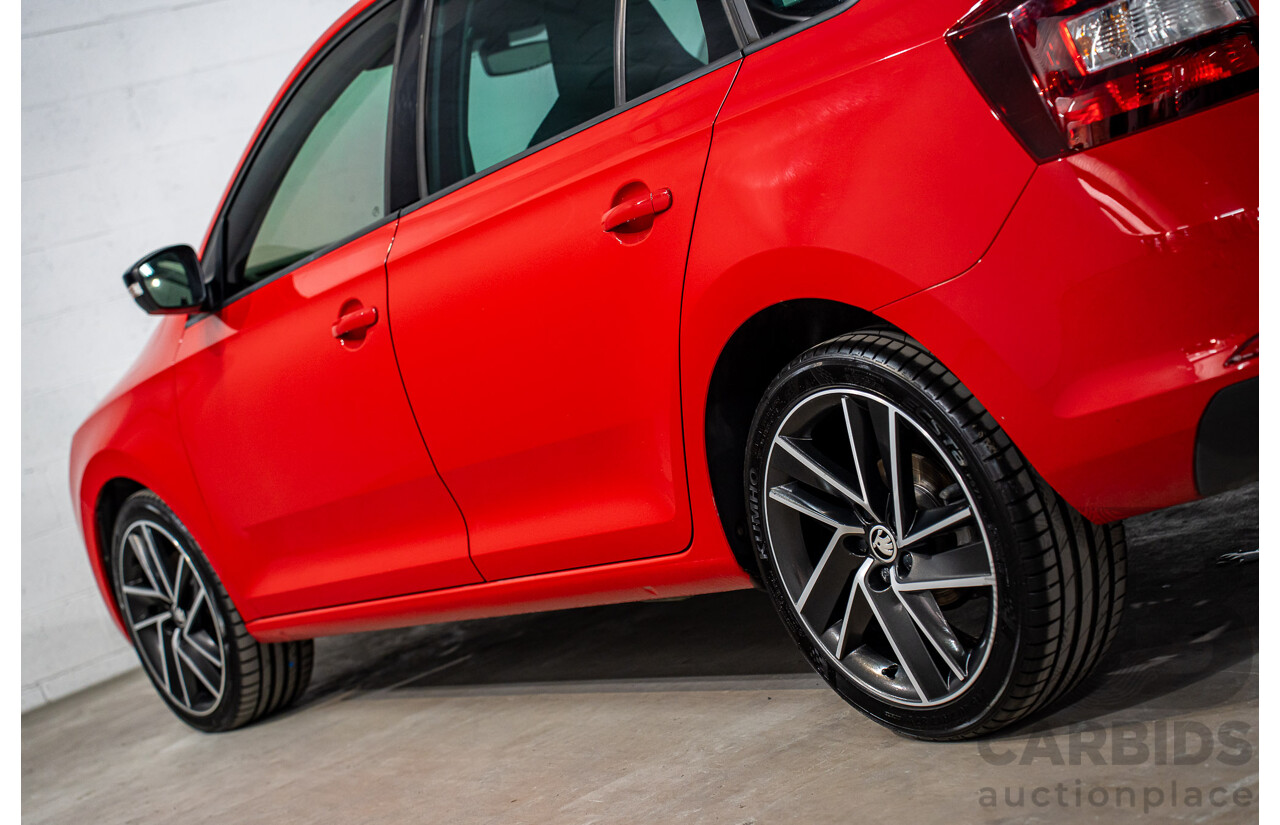 11/2018 Skoda Rapid Spaceback 92 TSI (FWD) NH MY19 4d Wagon Corrida Red Turbo 1.4L