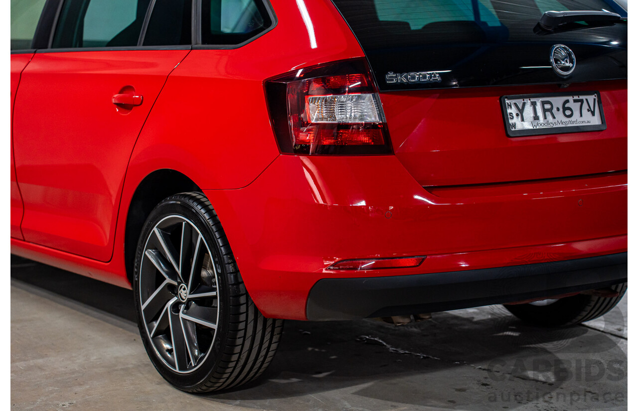11/2018 Skoda Rapid Spaceback 92 TSI (FWD) NH MY19 4d Wagon Corrida Red Turbo 1.4L