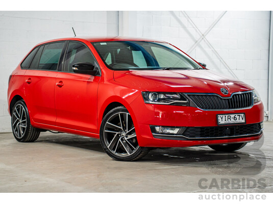 11/2018 Skoda Rapid Spaceback 92 TSI (FWD) NH MY19 4d Wagon Corrida Red Turbo 1.4L
